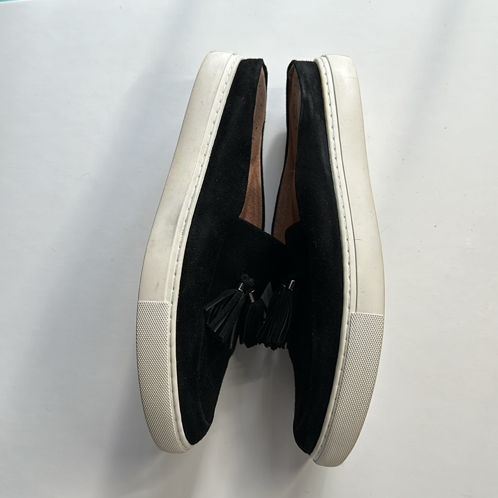 Gentle Souls black suede loafer mules 9 M - Picture 4 of 4